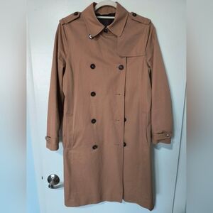 Massimo Dutti Tan Classic Trench Coat Sz M